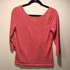 J. Crew 3/4 sleeve striped shirt